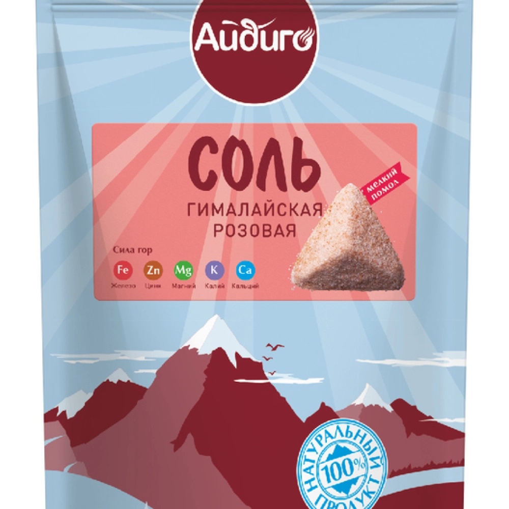 Соль Гимолайская Розовая, 400гр