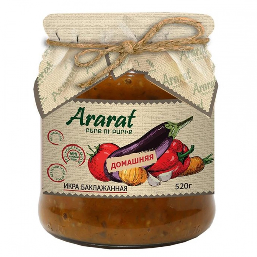 Икра баклажанная прожаренная Ararat, 460г