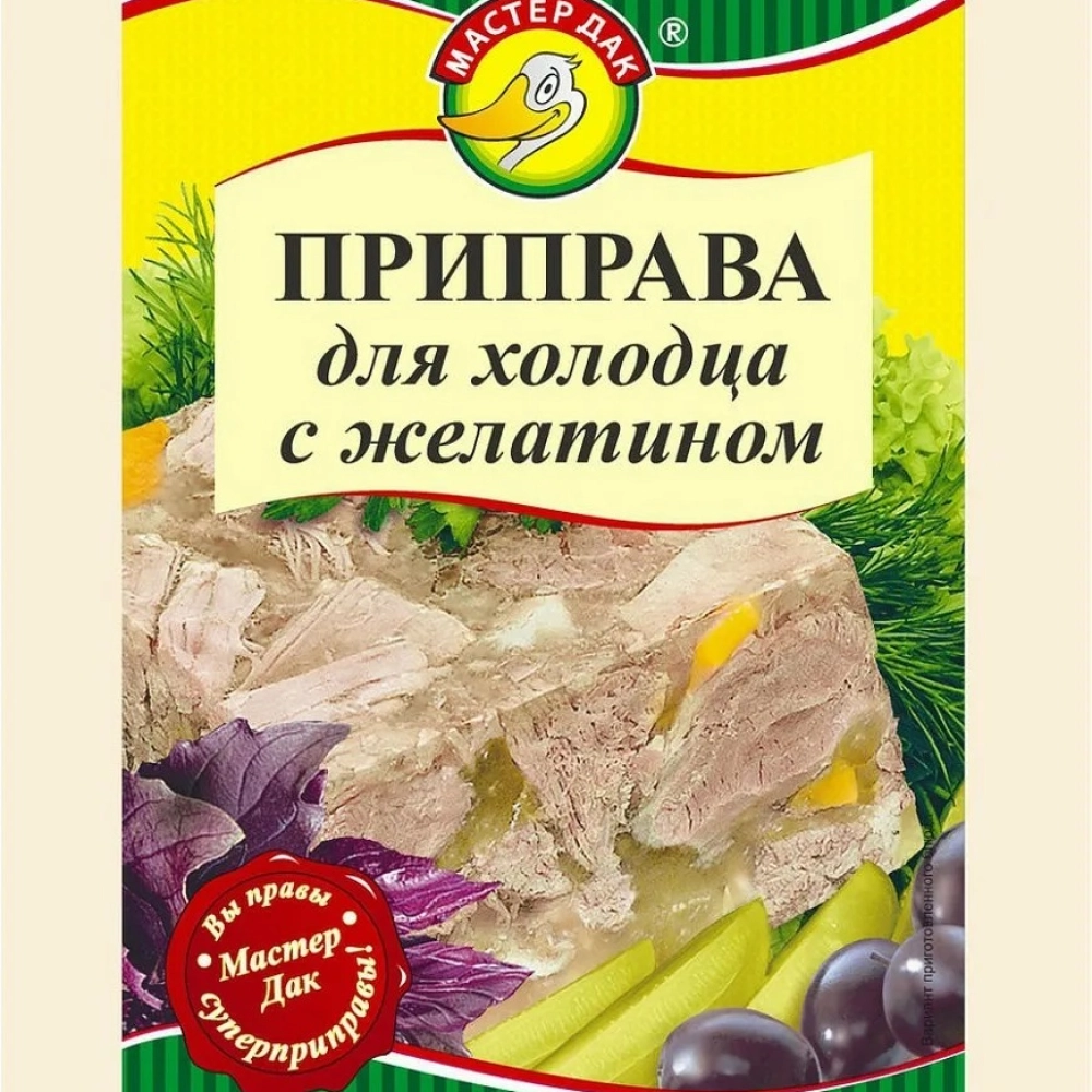 Приправа для холодца с желатином 15г. Мастер Дак