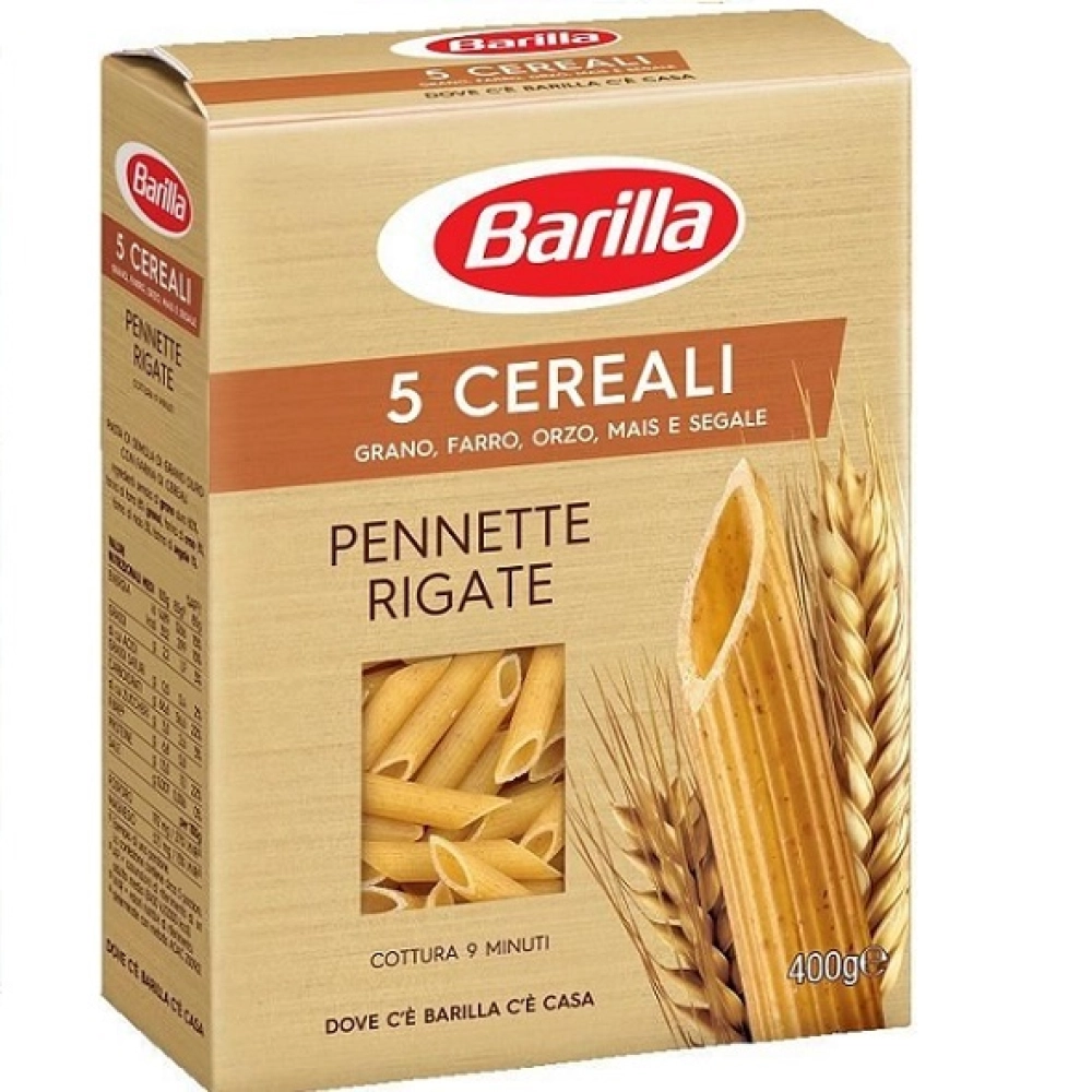 Паста Пенне Ригате 5 злаков Barilla 450г