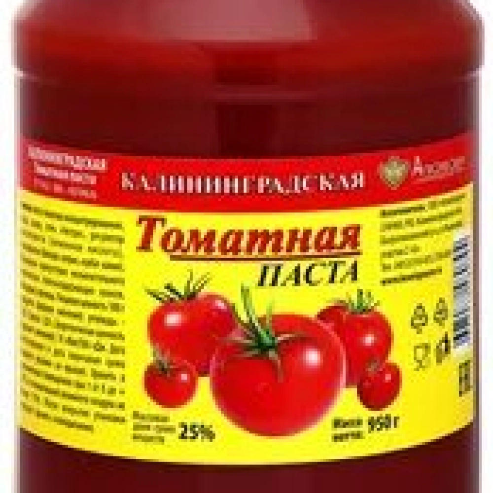 Томатная паста 25% 900г 1/3