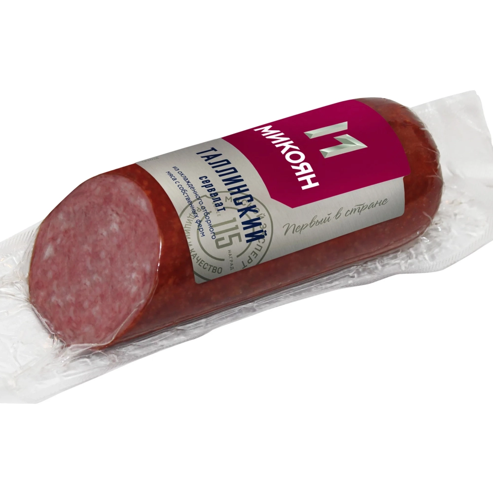 Колбаса Сервелат Таллинский в/к, Микоян 350гр