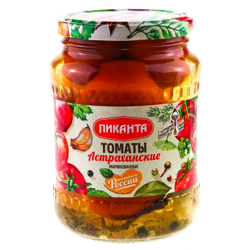 Томаты Астраханские маринованные ПИКАНТА 670гр