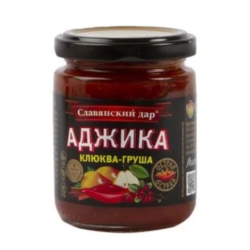 Соус Аджика Клюква-груша тв/б 170 мл Славянский дар