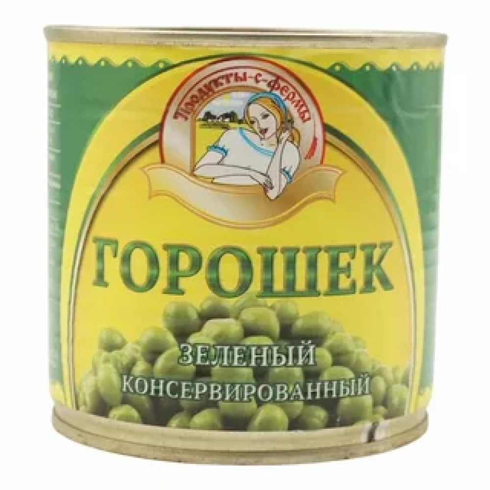 Зеленый горошек ПРОДУКТЫ С ФЕРМЫ 425г