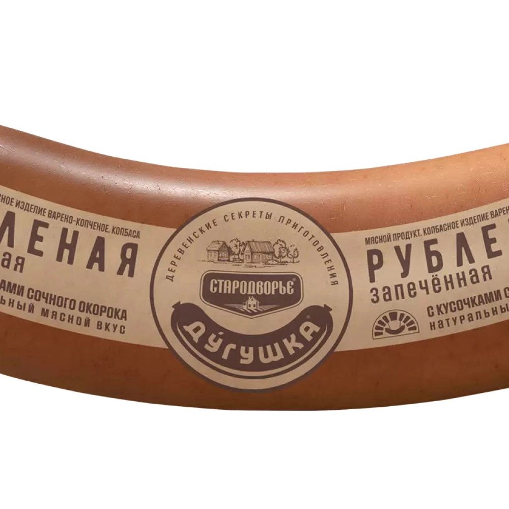Колбаса рубленная запеченная ДУГУШКА 0,6кг