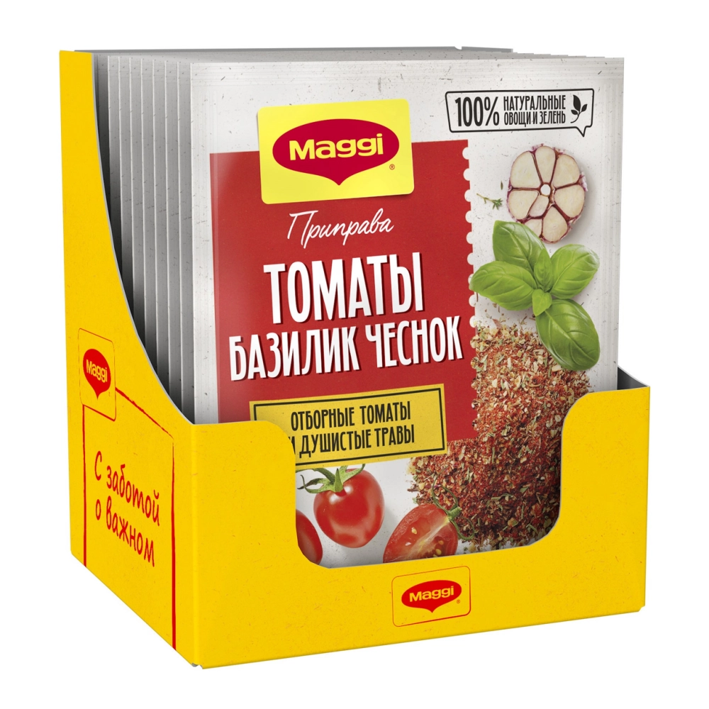 Приправа магги Томаты,базилик,чеснок 20г